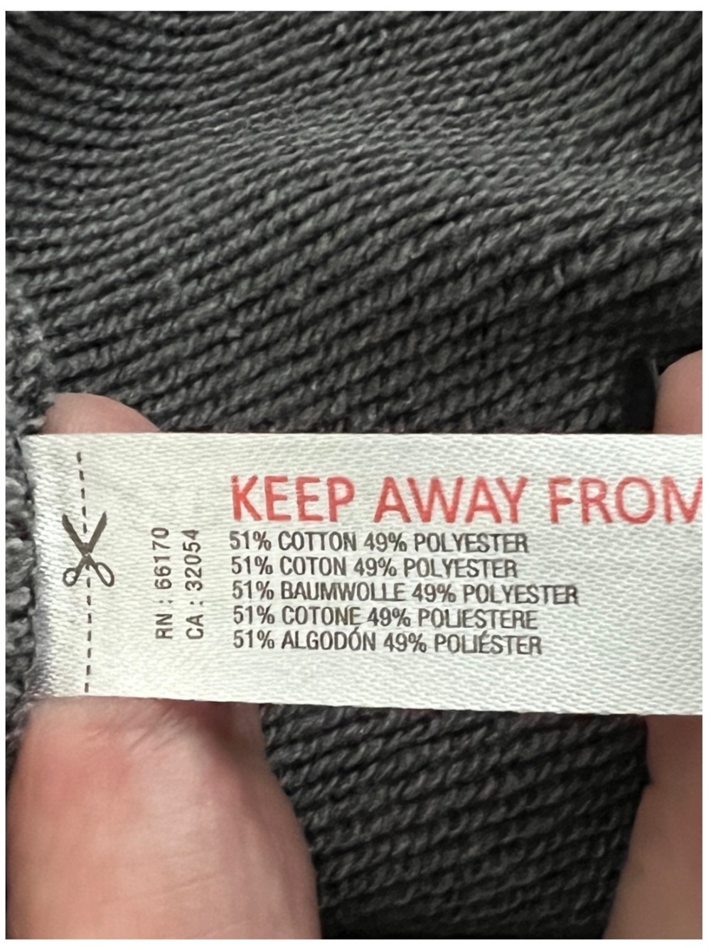 🟠NWT OUT FROM UNDER by URBAN OUTFITTERS French Terry Hoodie Sweatshirt - Dk Grey - Picture 6 of 7
